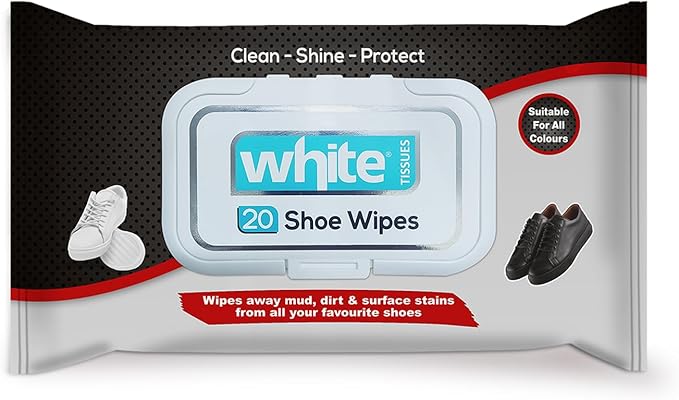 White Shoe Wipes Pack of 20